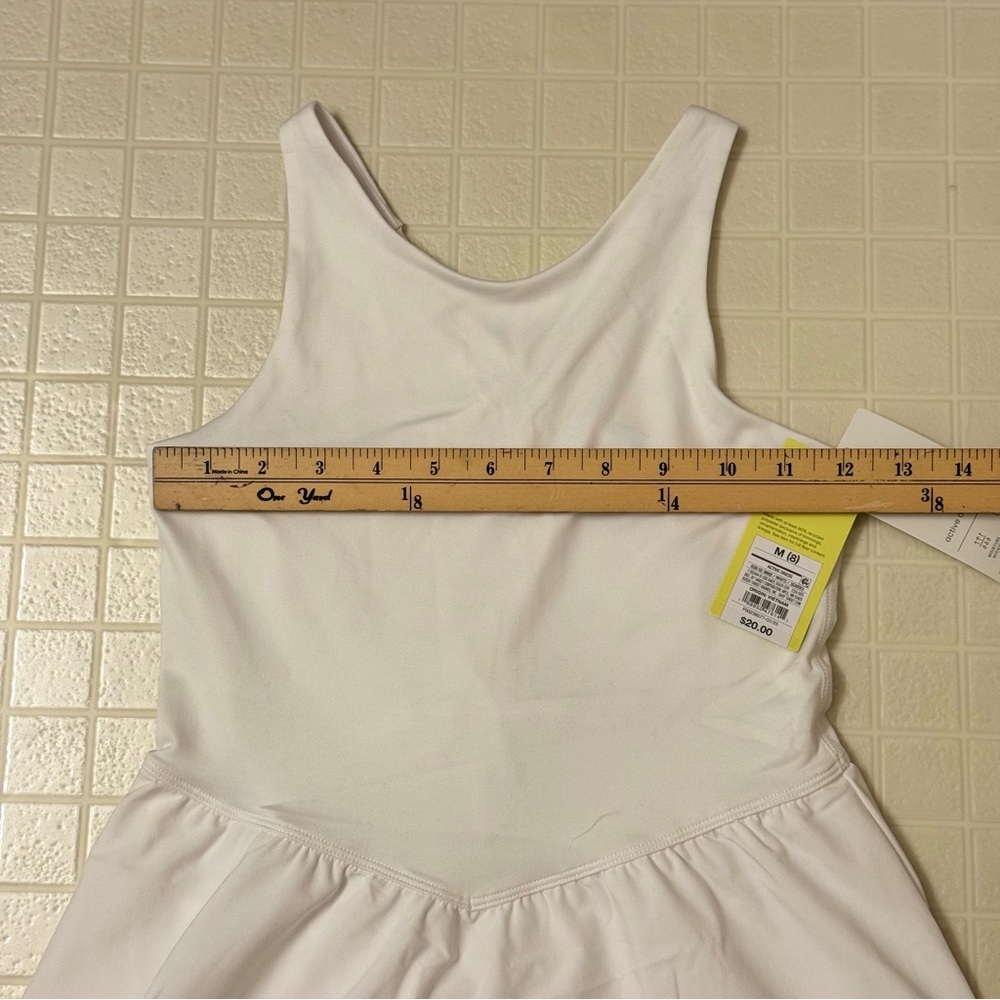 Girls' Knit Double Layer Dress - All In Motion White Size M - Picture 5 of 7